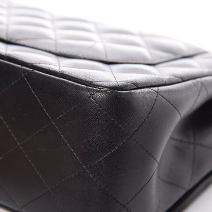 Chanel Lambskin Quilted Jumbo Double Flap Black 11 of 16