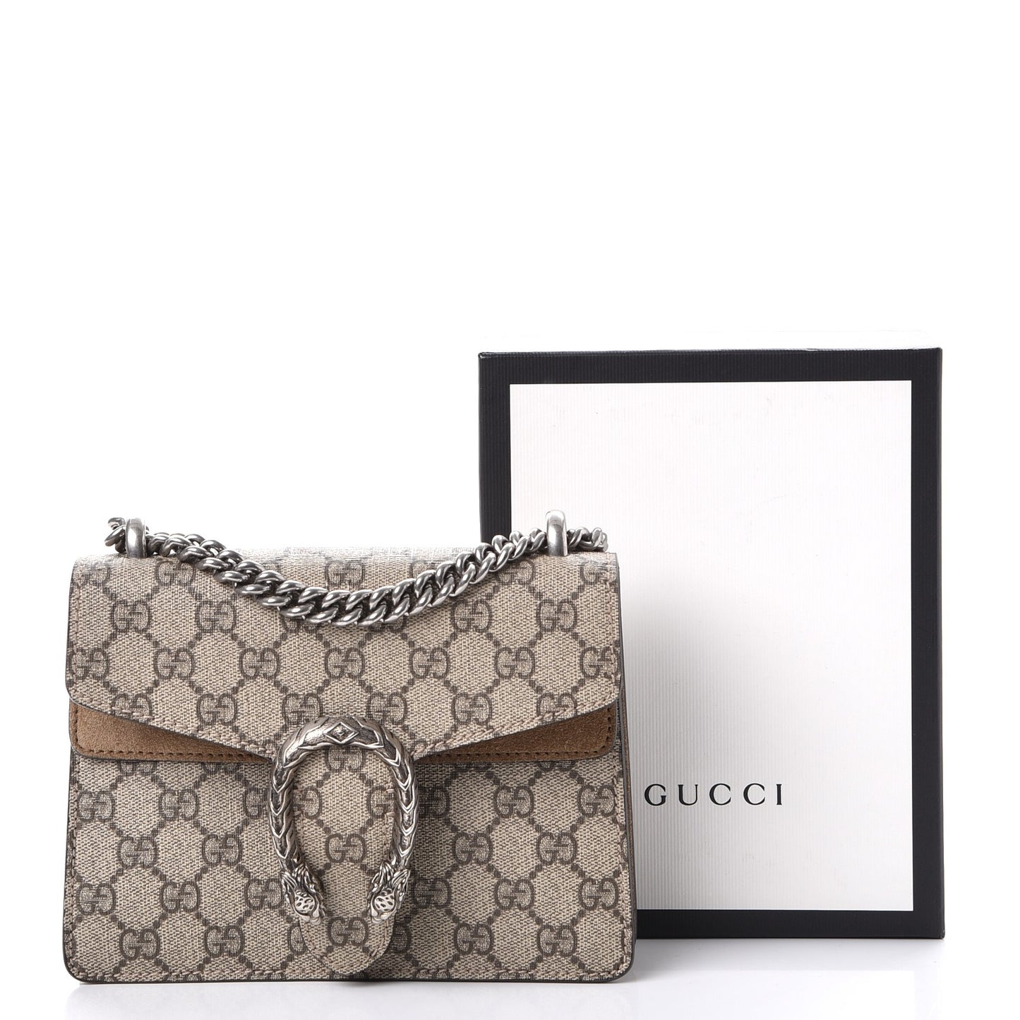 GG Supreme Monogram Mini Dionysus Shoulder Bag Taupe