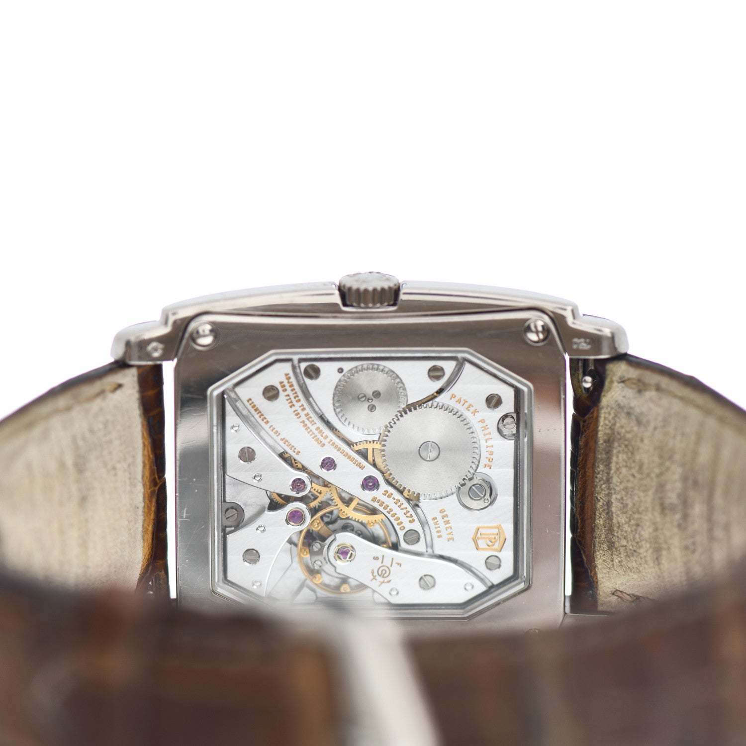 Patek Philippe 18K White Gold Alligator 33mm Gondolo Manual Winding Watch Champagne 5124G-001 4 of 5