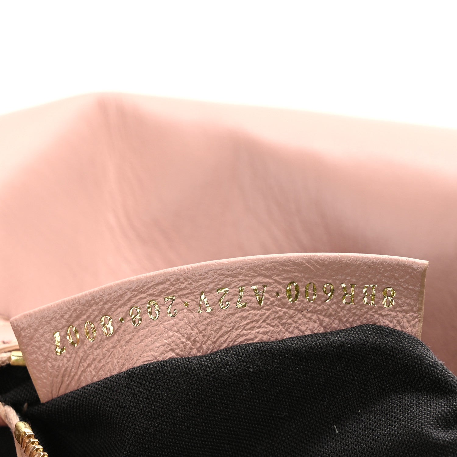 Fendi Nappa FF 1974 Embossed Baguette Rosa Bourbon 7 of 10