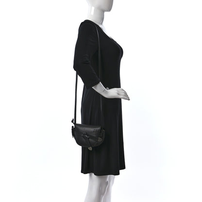Loewe Grained Calfskin Mini Gate Western Crossbody Bag Black 3 of 10