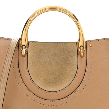 Chloe Calfskin Suede Medium Pixie Shoulder Bag Tan 8 of 15
