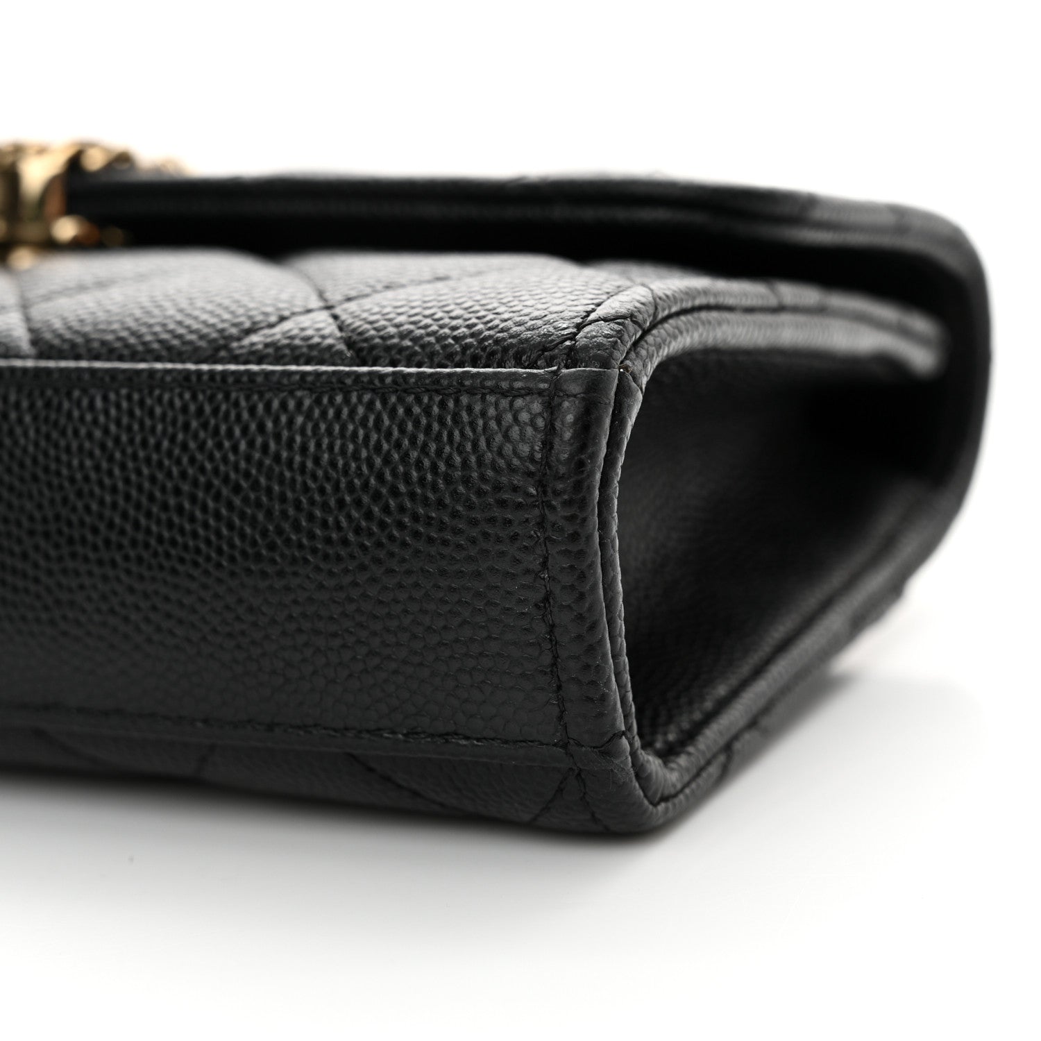 Chanel Caviar Quilted Chain Match Top Handle Phone Holder With Chain Black 10 of 15