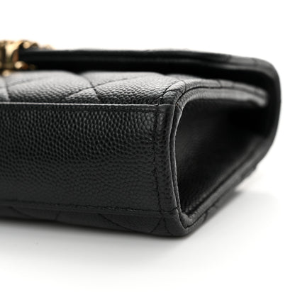 Chanel Caviar Quilted Chain Match Top Handle Phone Holder With Chain Black 10 of 15
