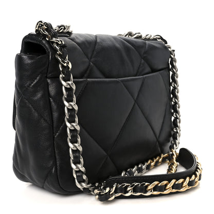 Chanel Lambskin Quilted Medium Chanel 19 Flap Black 3 of 10