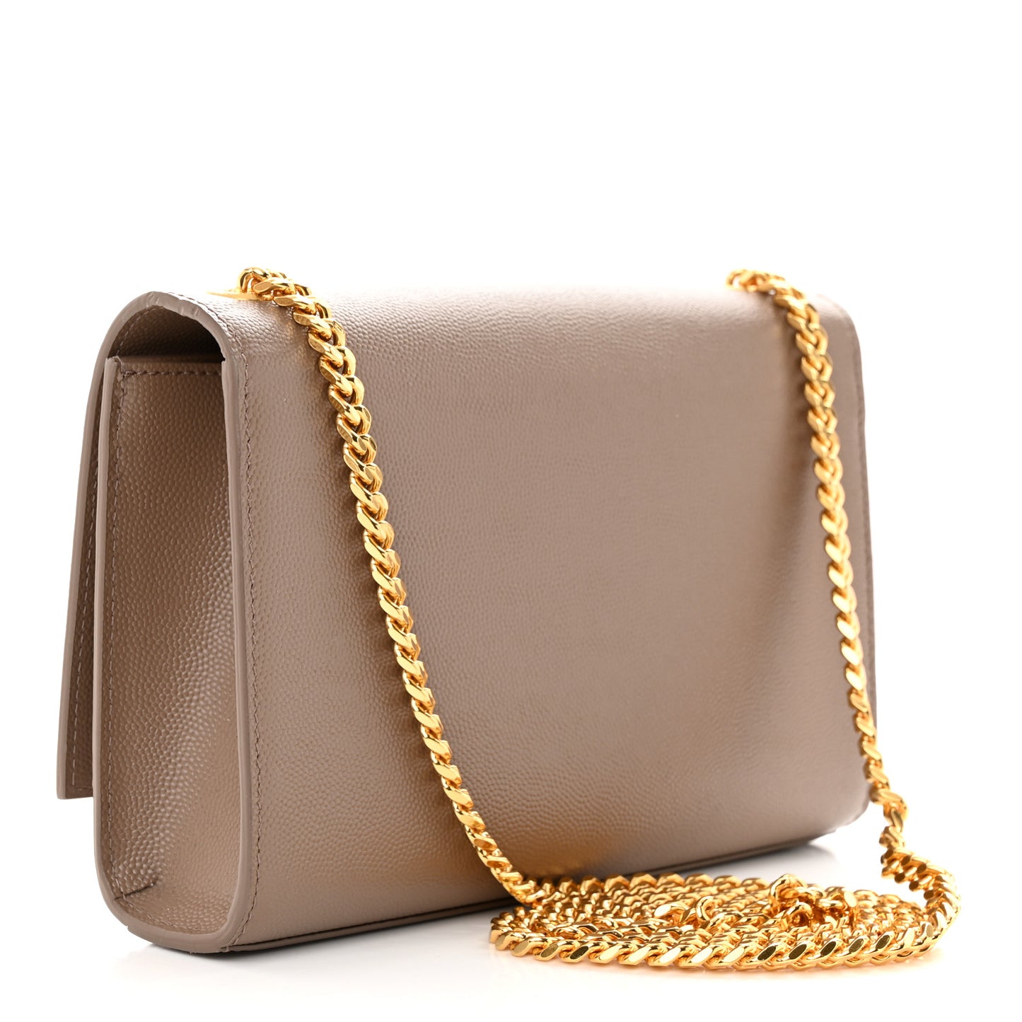 Grain De Poudre Small Monogram Kate Satchel Dark Beige