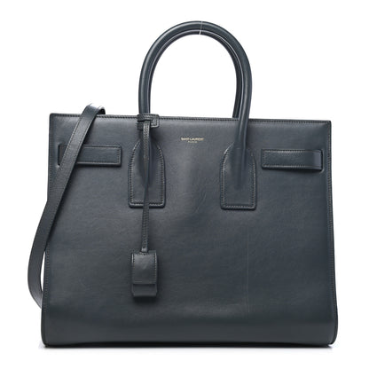Saint Laurent Calfskin Small Classic Sac De Jour Petrol 1 of 10