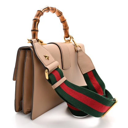Gucci Calfskin Bamboo Web Medium Dionysus Top Handle Bag Camelia Bright Evergreen Hibiscus Red 3 of 15