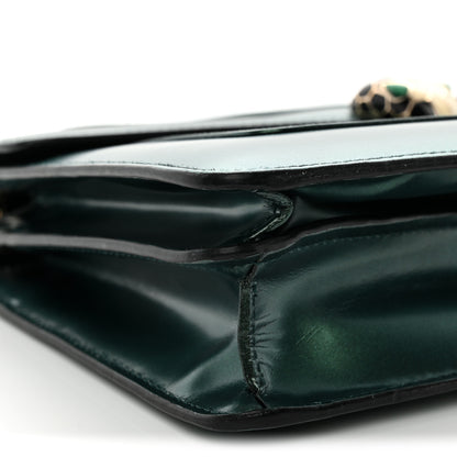 Bulgari Iridescent Calfskin Serpenti Forever Shoulder Bag Emerald Green 8 of 12