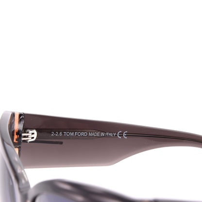 Tom Ford Acetate Anoushka Cat Eye Sunglasses TF371 Melange Grey Peach 5 of 6