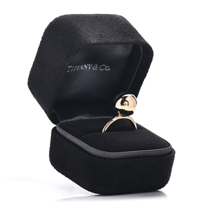 Tiffany 18K Yellow Gold 12mm HardWear Ball Ring 53 6.25 6 of 6