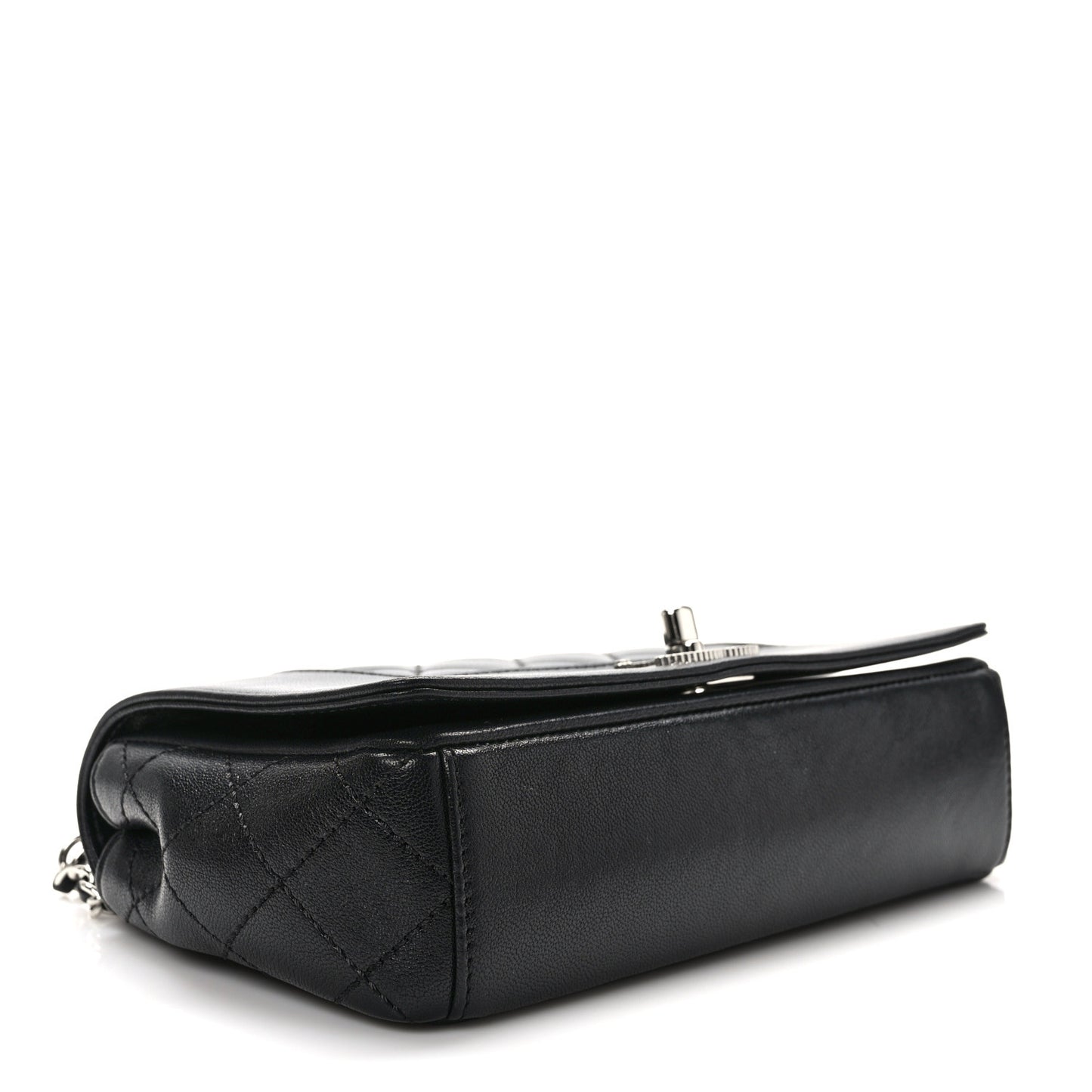 Sheepskin Quilted Medium Vintage Mademoiselle Flap Black