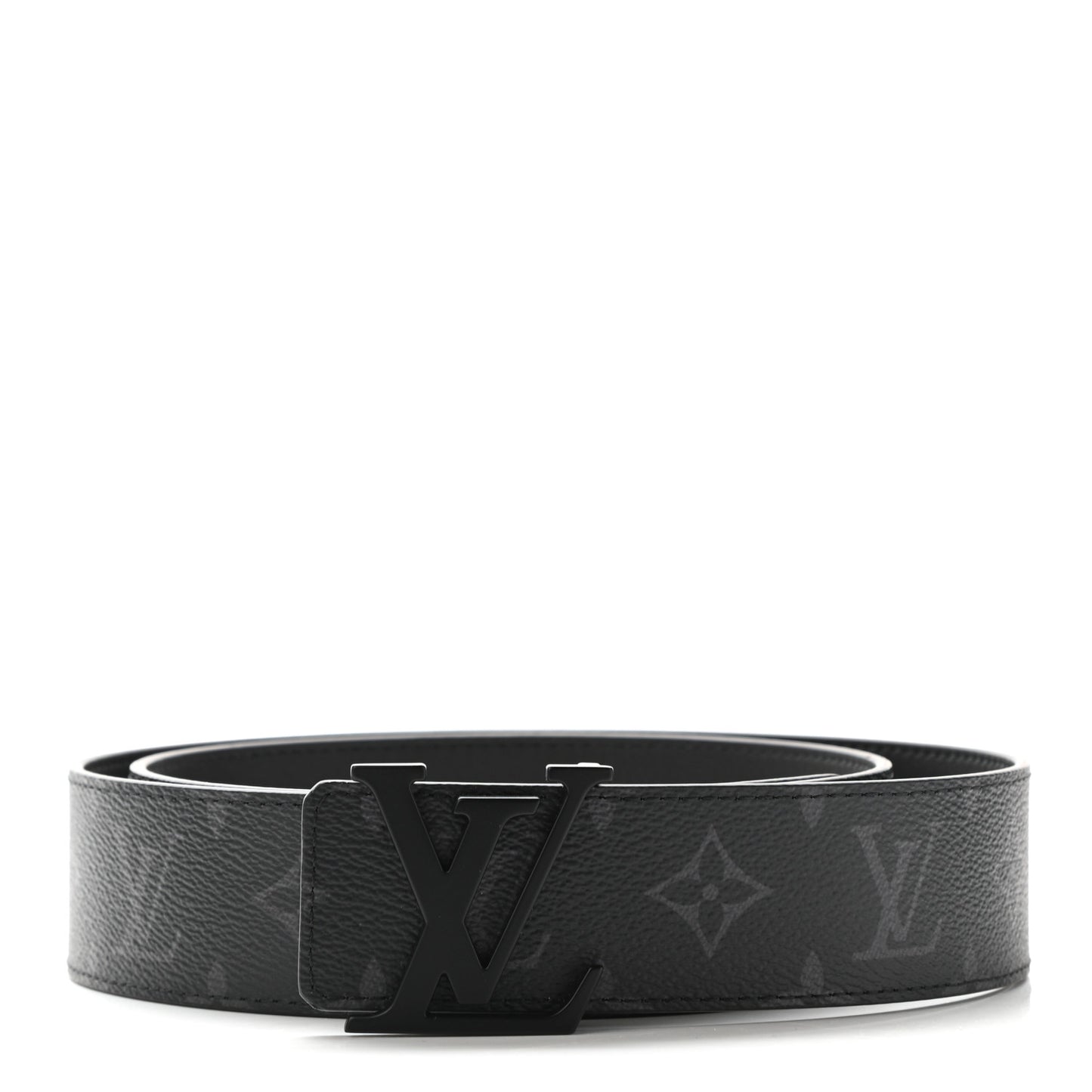 Monogram Eclipse Taigarama 40mm LV Initiales Reversible Belt 95 38 Black