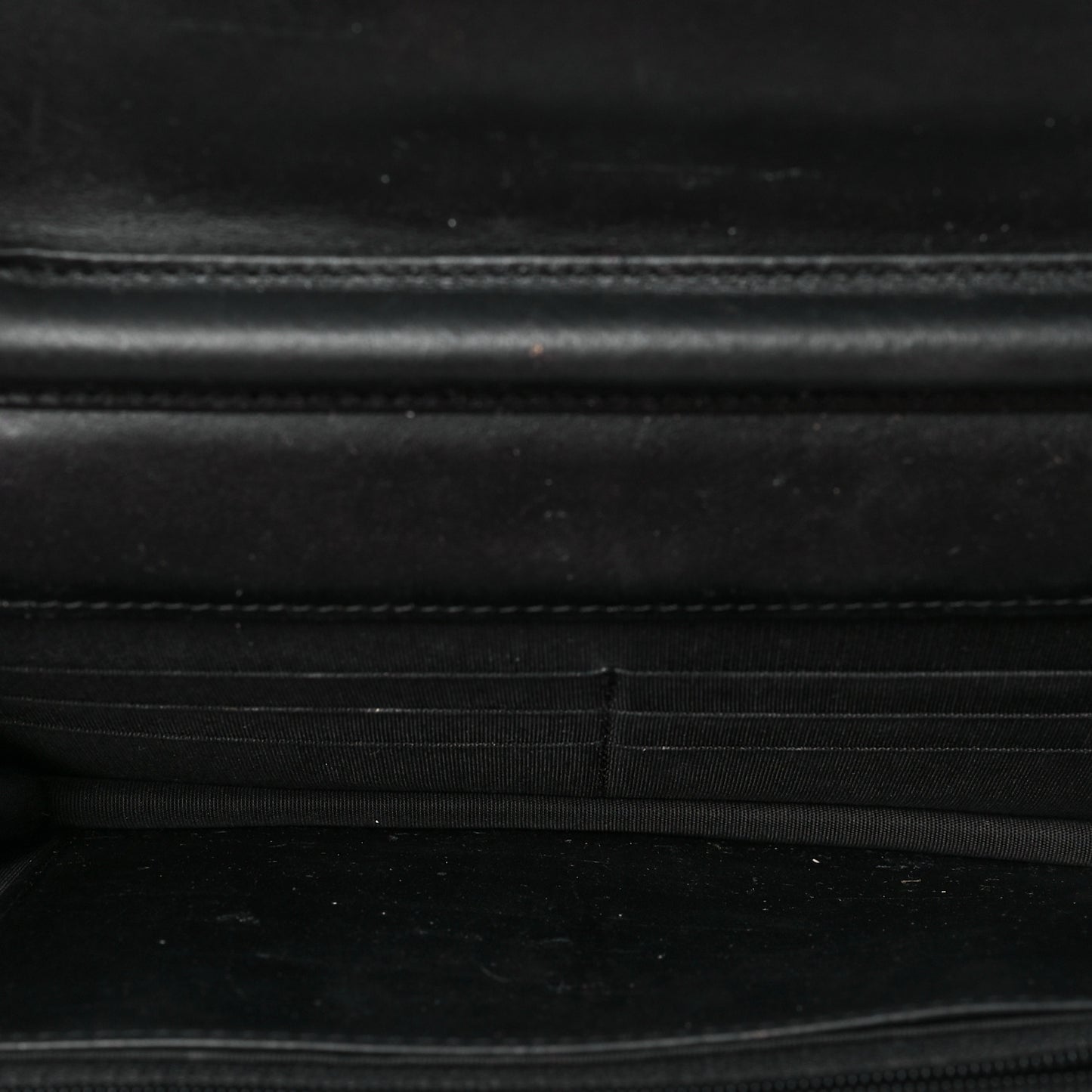 Caviar Quilted Boy Wallet On Chain WOC Black
