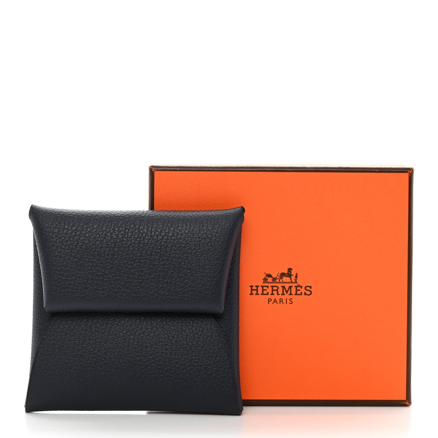Hermes Evercolor Bastia Coin Purse Bleu Nuit 8 of 8