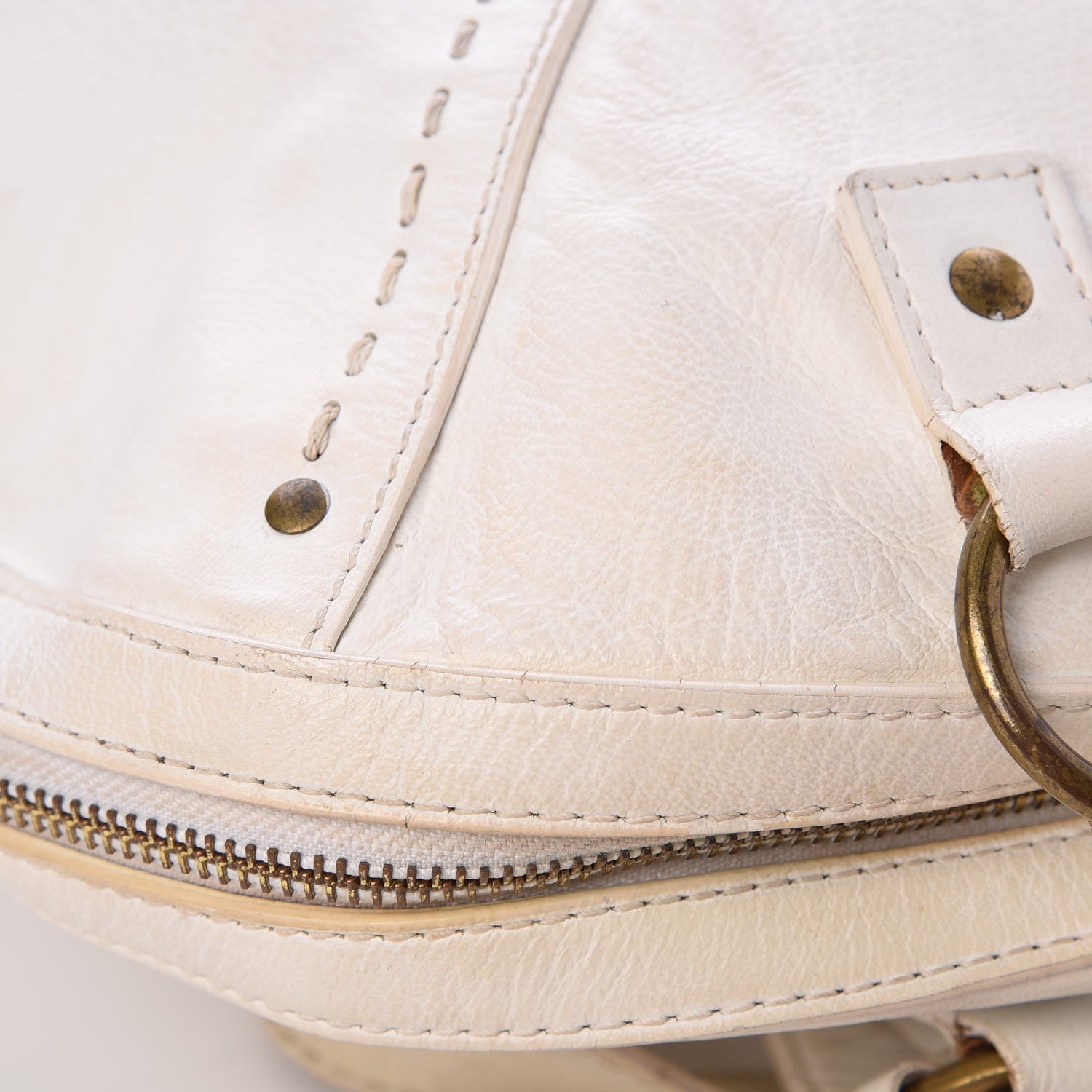 Saint Laurent Calfskin Oversized Muse White 10 of 25