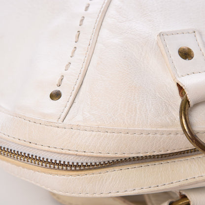 Saint Laurent Calfskin Oversized Muse White 10 of 25