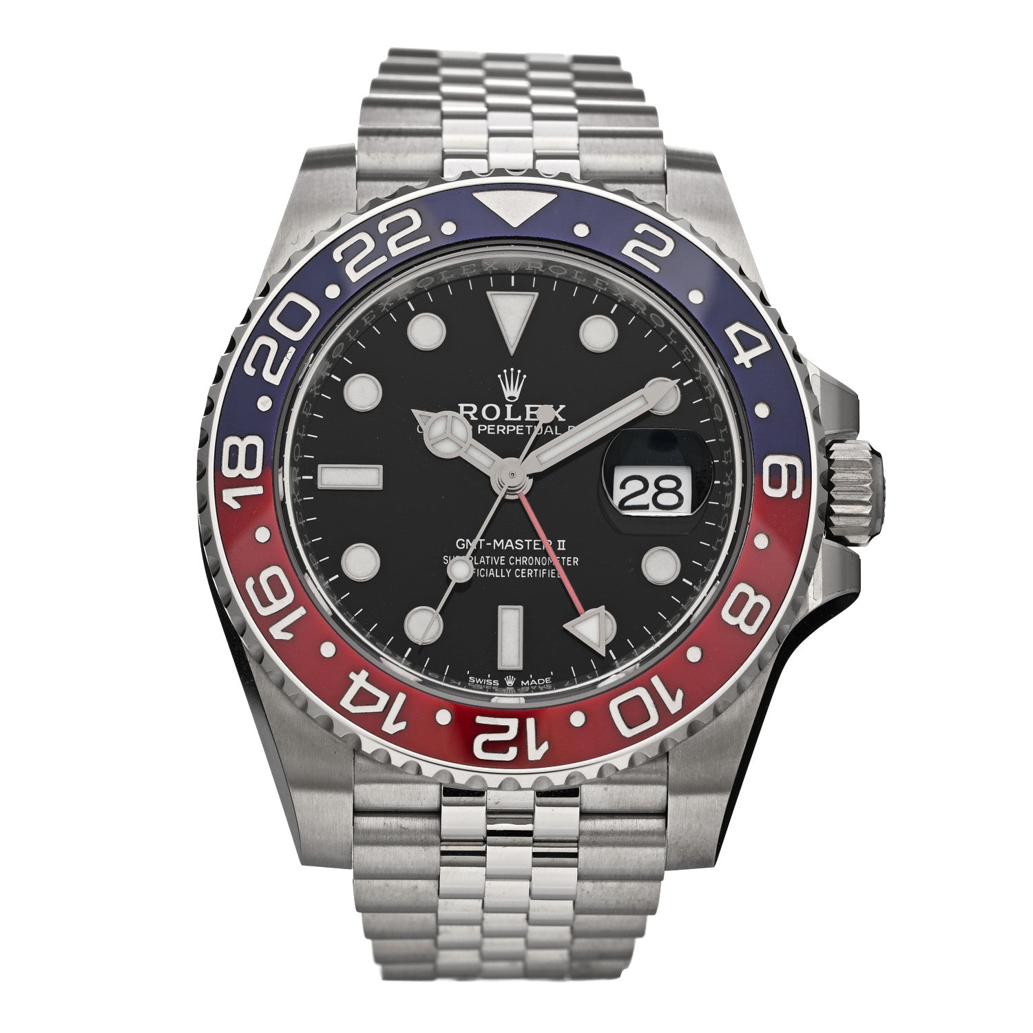 Rolex Stainless Steel 40mm Oyster Perpetual Date GMT Master Ⅱ Pepsi Watch 126710BLRO 1 of 5
