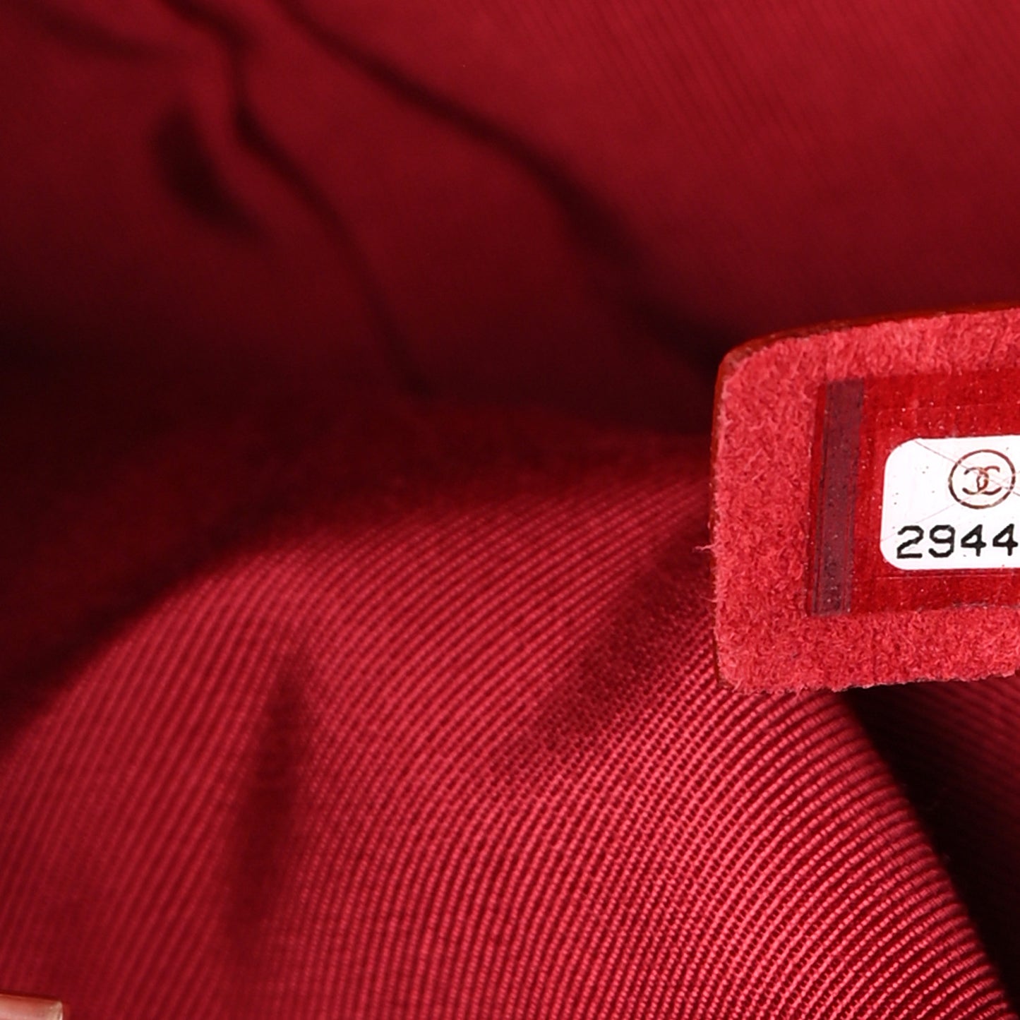 Lambskin Large Shopping Chain Tote Red
