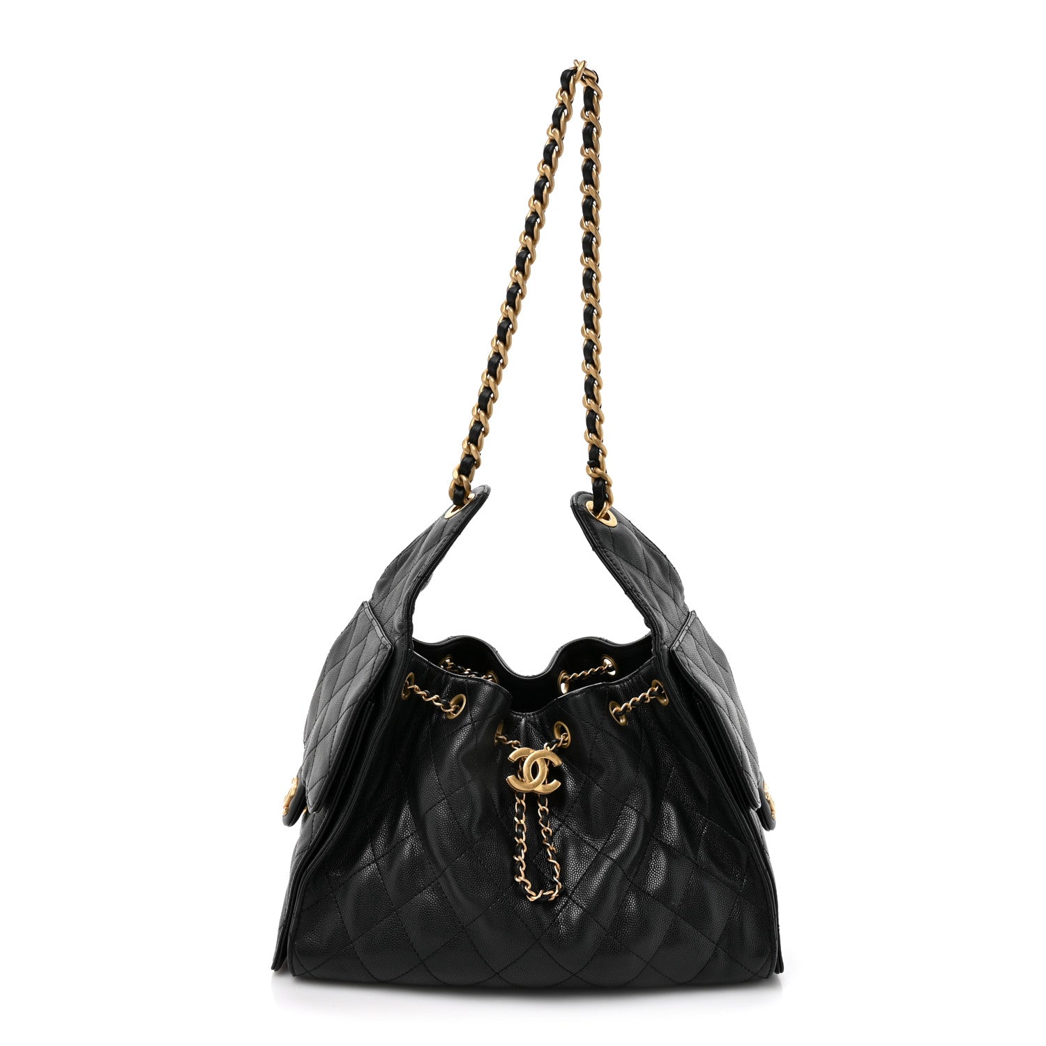 Chanel Caviar Quilted Small Chanel 25 Handbag Black 1 of 14