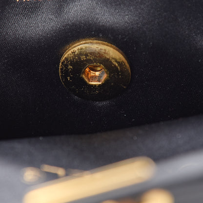 Chanel Satin Quilted Micro Mini Flap Black 8 of 12
