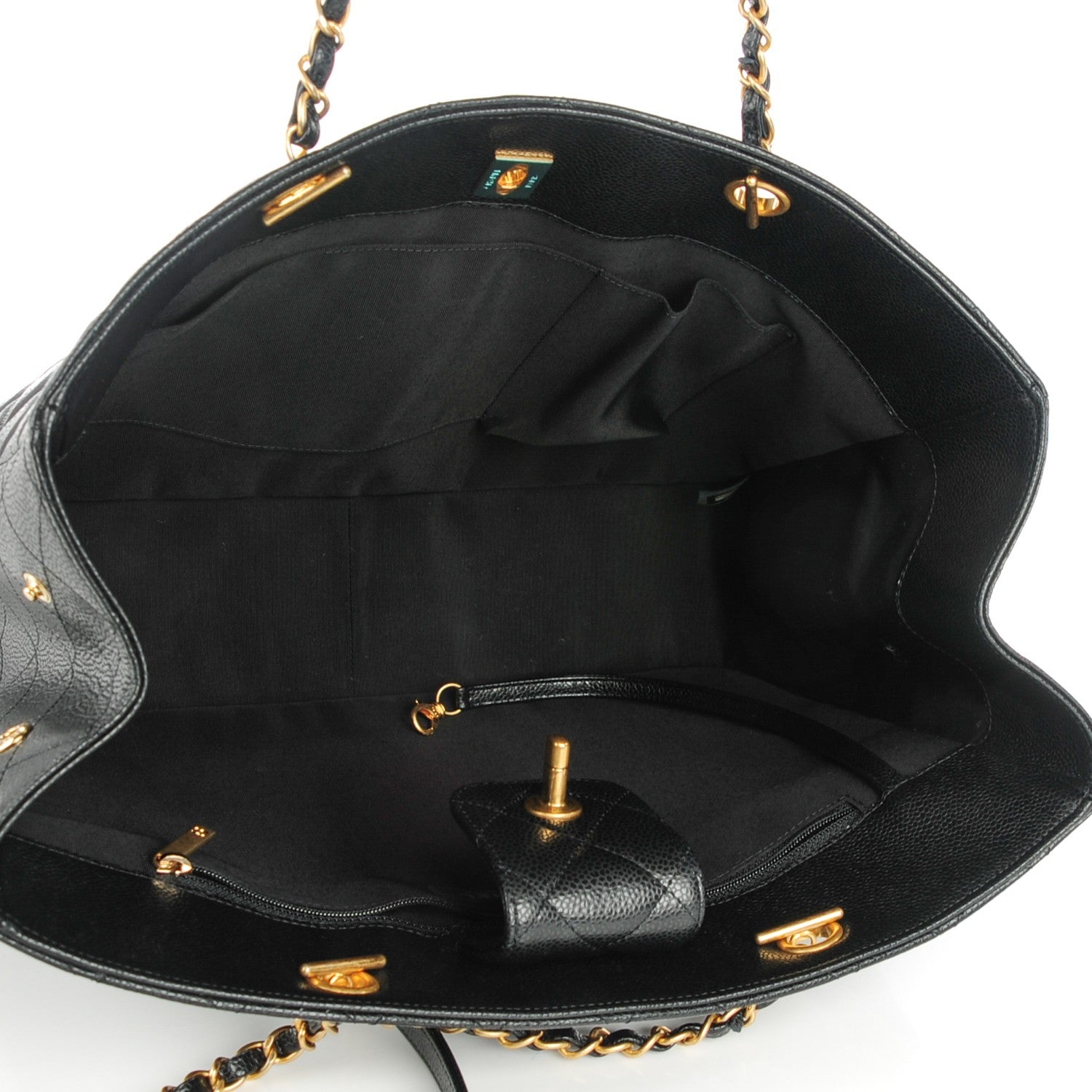 Chanel Caviar Quilted Shopping Tote Black 5 of 8