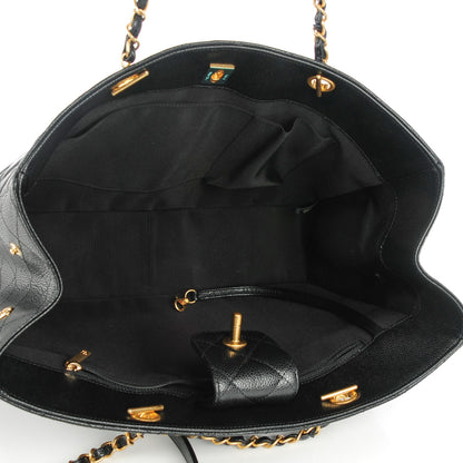 Chanel Caviar Quilted Shopping Tote Black 5 of 8