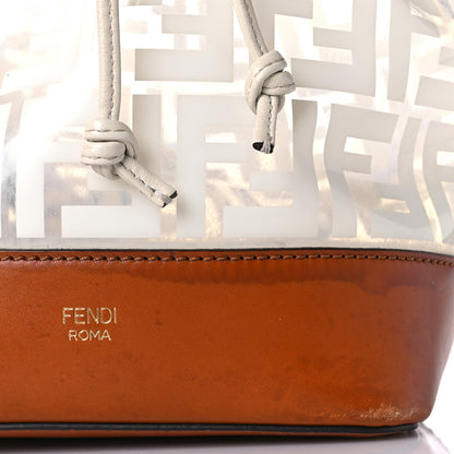 Fendi TPU FF Vitello Aura F is Fendi Grande Mon Tresor Bucket Bag White Cuoio 10 of 19
