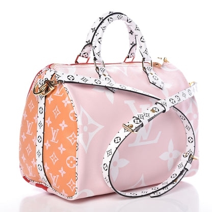 Louis Vuitton Monogram Giant Speedy Bandouliere 30 Rouge 4 of 11