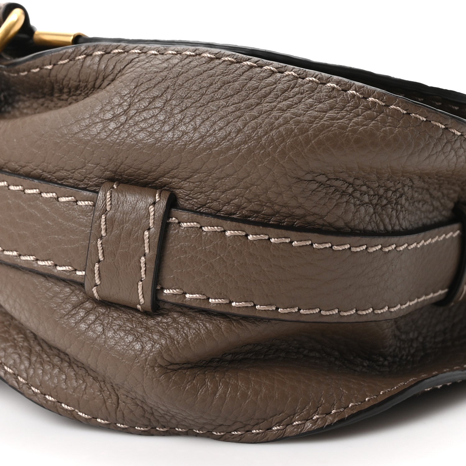 Chloe Calfskin Mini Marcie Round Crossbody Bag  Army Green 20 of 21