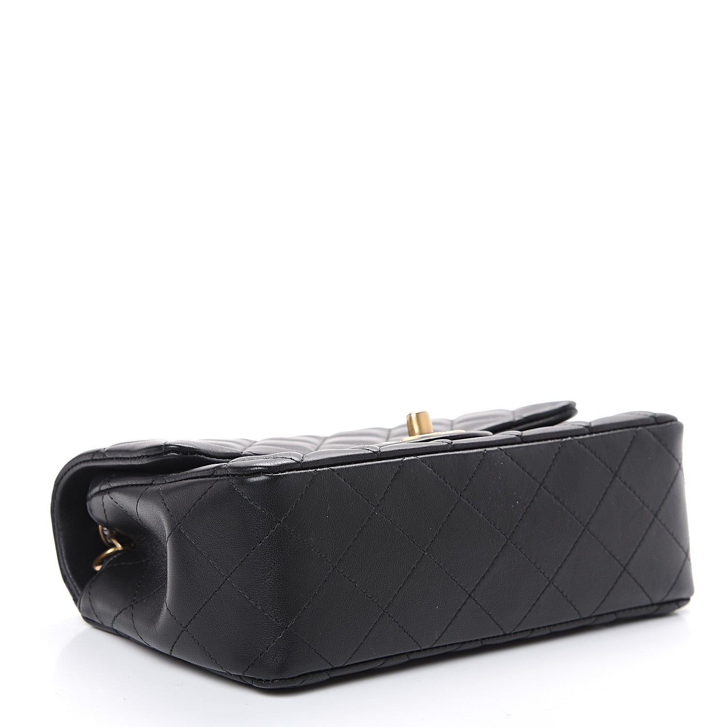 Chanel Lambskin Quilted Mini Rectangular Flap Black 3 of 11