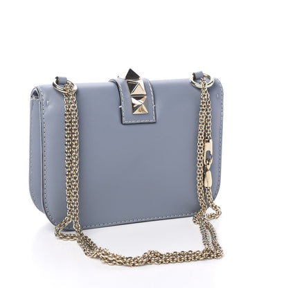 Valentino Garavani Vitello Small Glam Lock Rockstud Flap London Stone 2 of 8
