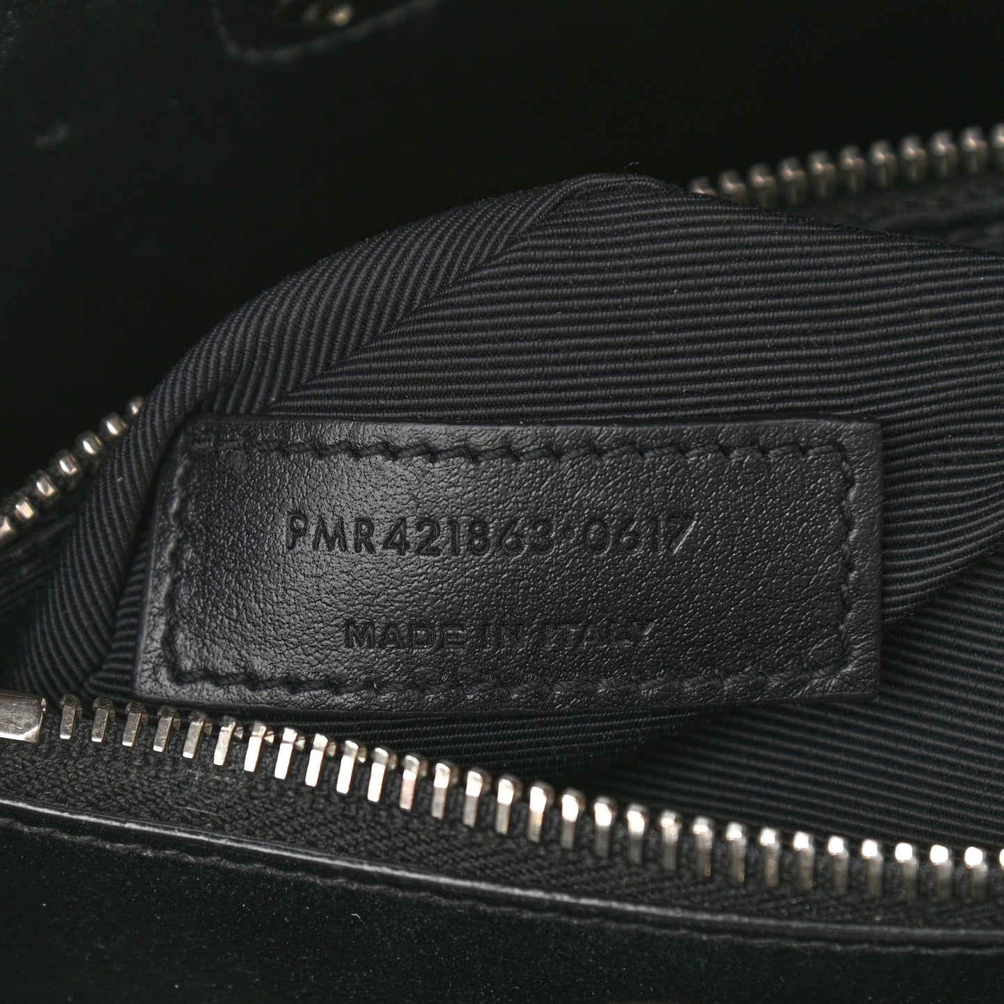 Grained Calfskin Baby Sac De Jour Black