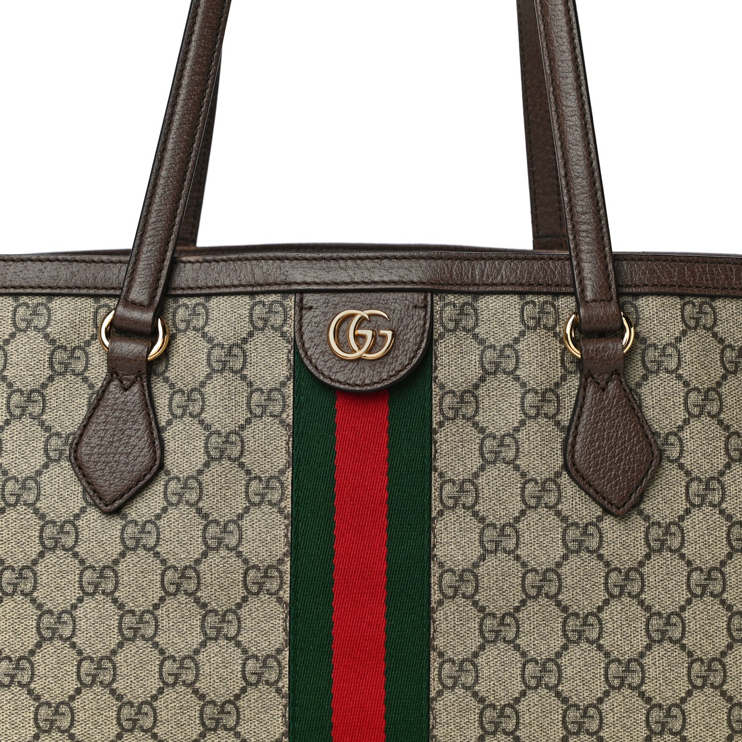 Gucci GG Supreme Monogram Medium Ophidia Shopping Tote Brown 9 of 13