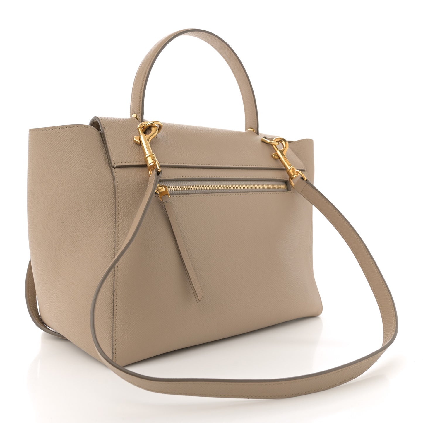Grained Calfskin Mini Belt Bag Light Taupe