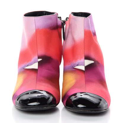 Chanel Jacquard Patent Bootie 37 Multicolor 2 of 10