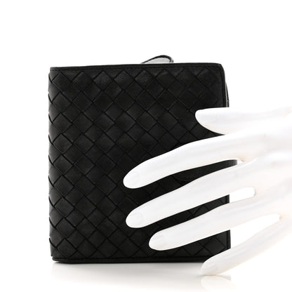 Bottega Veneta Nappa Intrecciato Snap Wallet Black 2 of 9