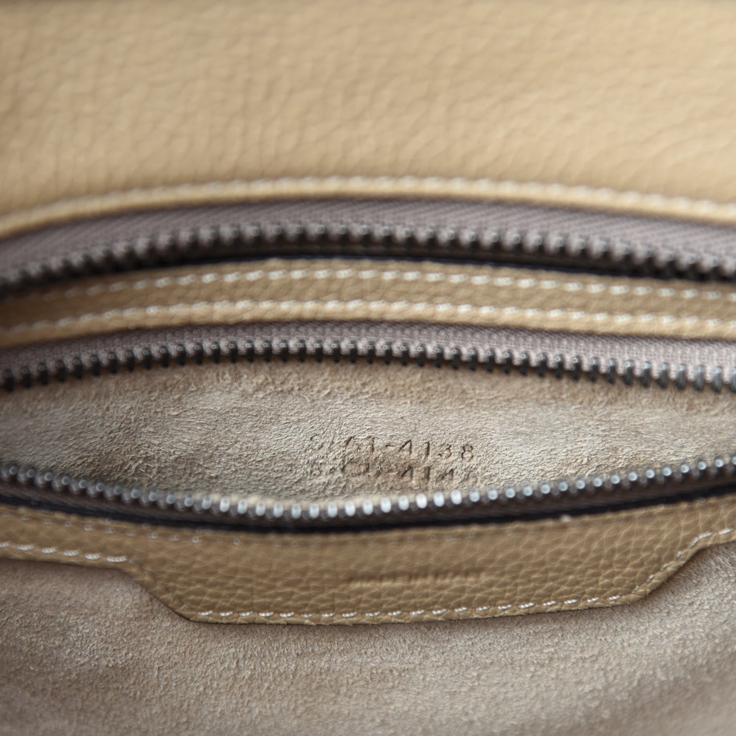 Celine Drummed Calfskin Micro Luggage Dune 13 of 14