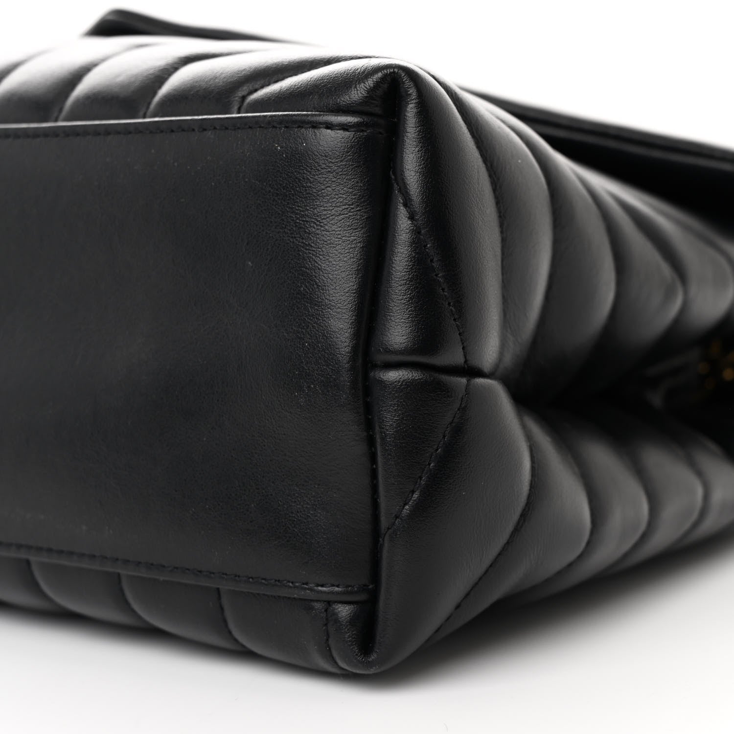 Saint Laurent Calfskin Y Quilted Monogram Medium Loulou Chain Satchel Black 11 of 11