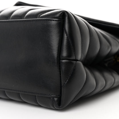 Saint Laurent Calfskin Y Quilted Monogram Medium Loulou Chain Satchel Black 11 of 11