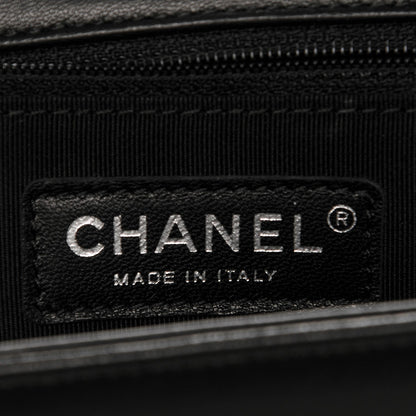 Chanel Lambskin Quilted Large Boy Flap Black 6 of 7