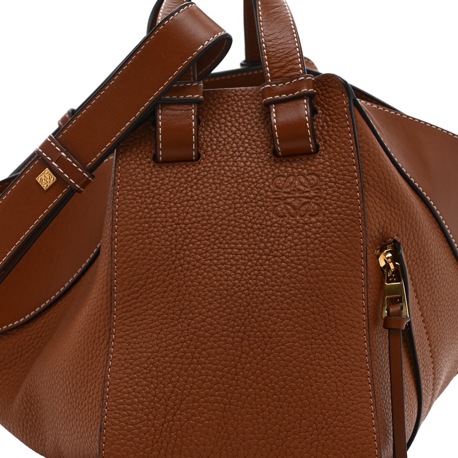 Loewe Grained Calfskin Small Hammock Shoulder Bag Tan 8 of 10