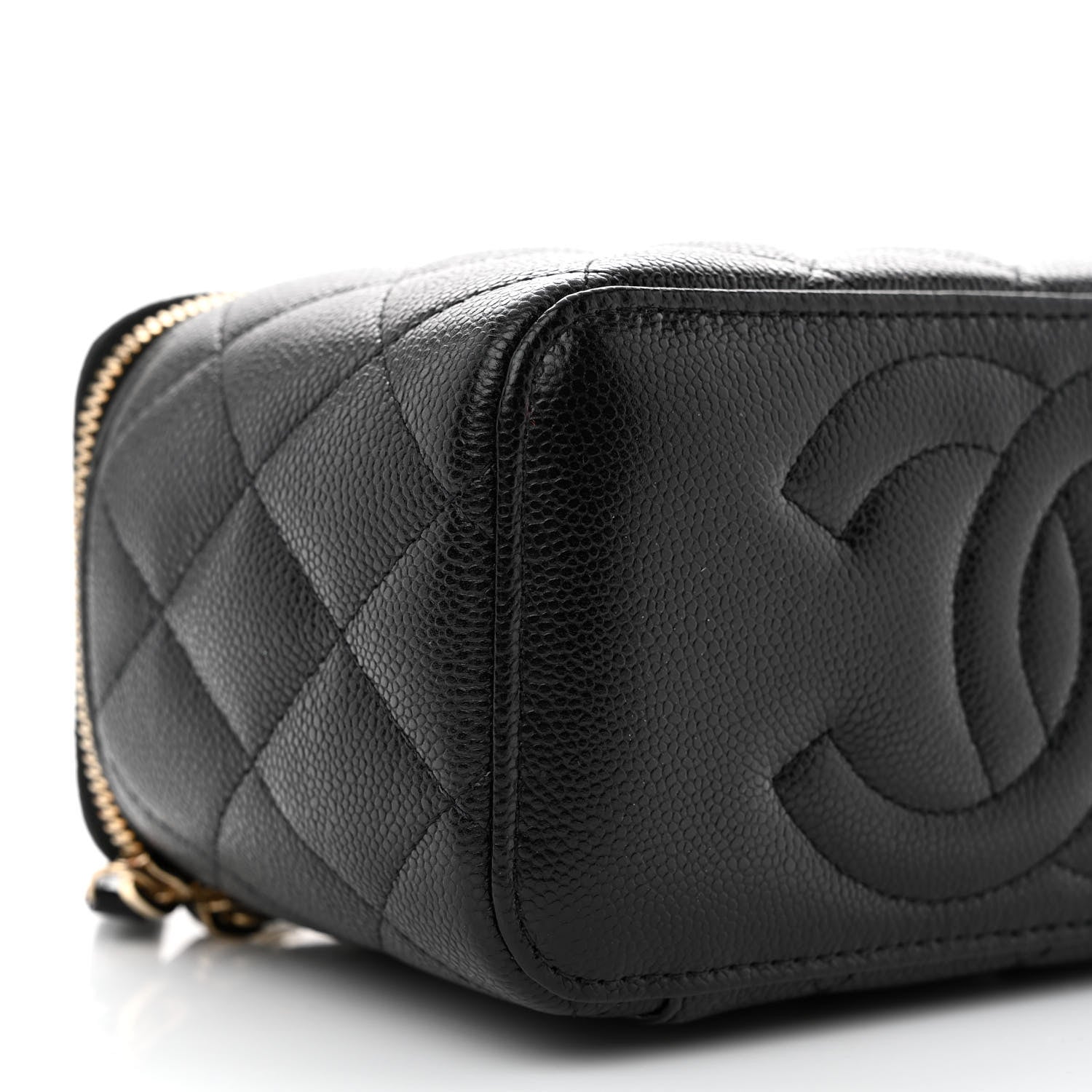 Chanel Caviar Quilted Small Vanity Case With Chain Black 9 of 11