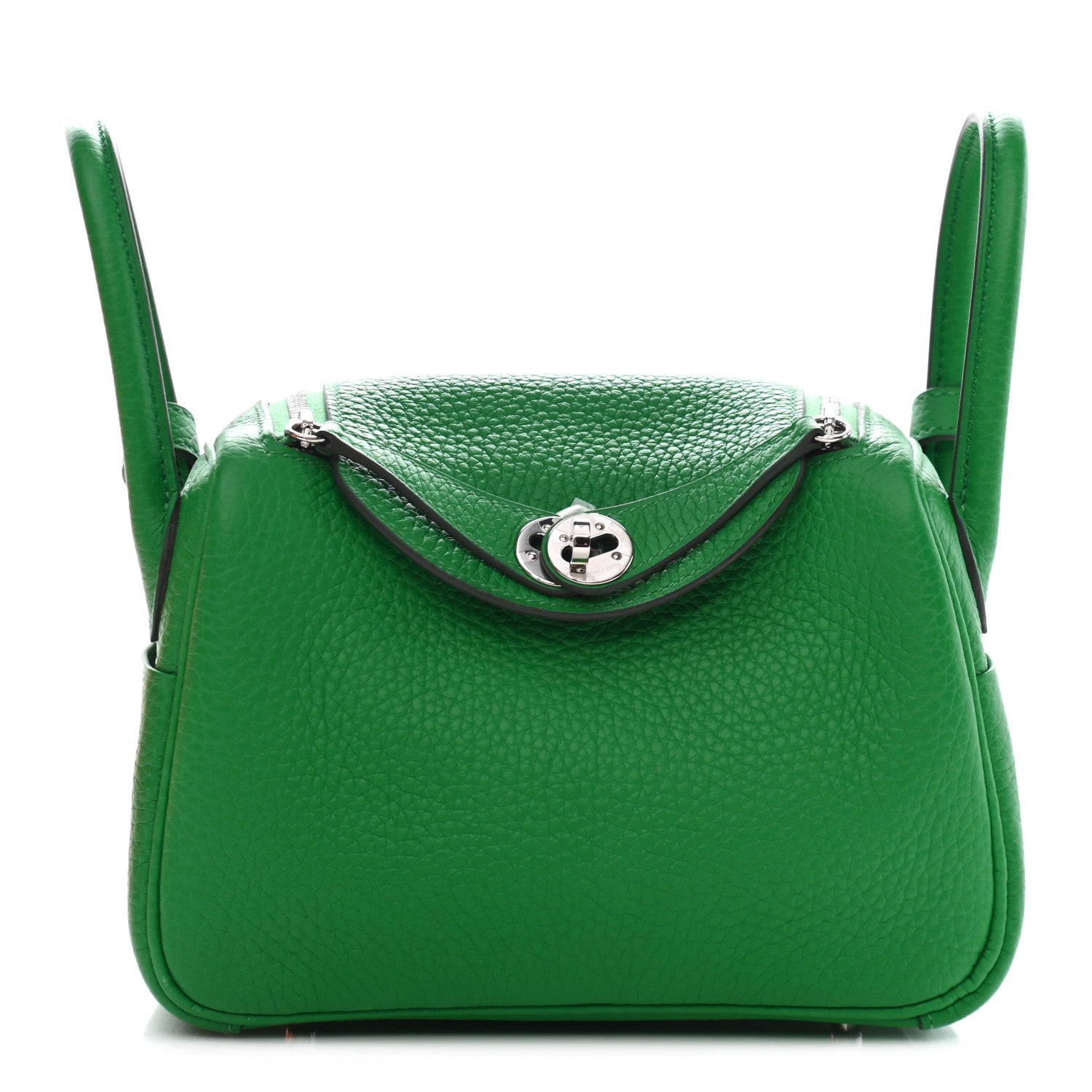 Hermes Taurillon Clemence Mini Lindy 20 Bambou 1 of 9