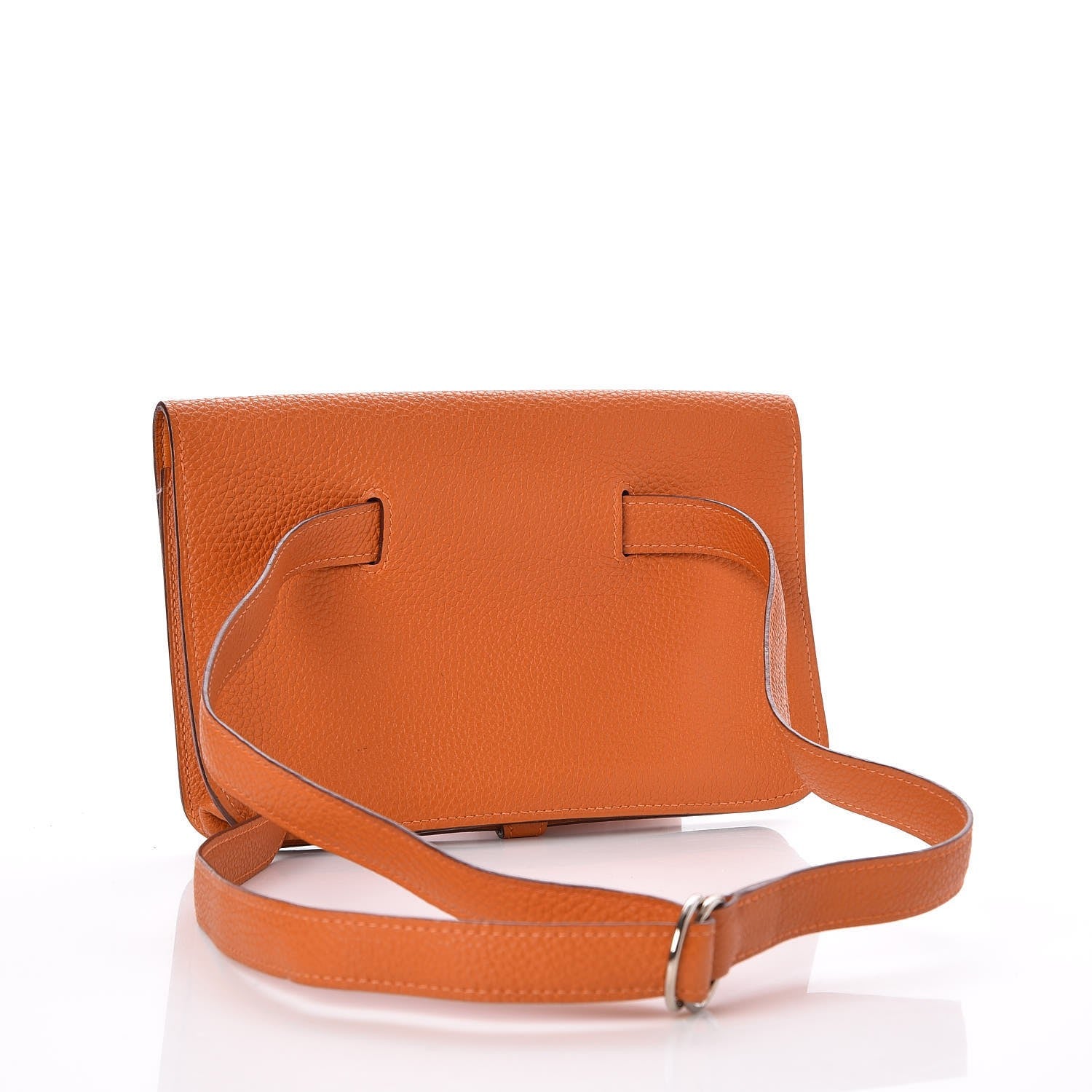 Hermes Togo Dogon Wallet Waist Pouch Potiron 3 of 8