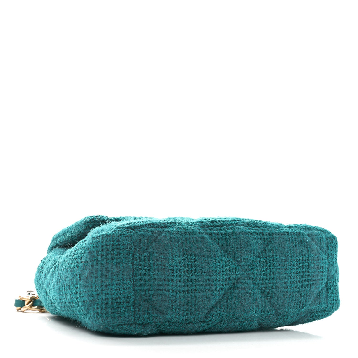 Chanel Tweed Quilted Medium Chanel 19 Flap Green 4 of 11