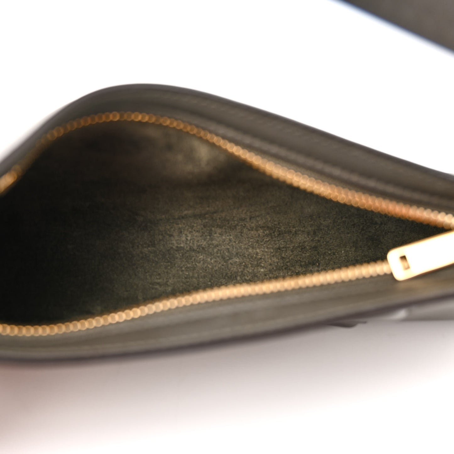 Smooth Calfskin Cuir Triomphe Shoulder Bag Dark Army