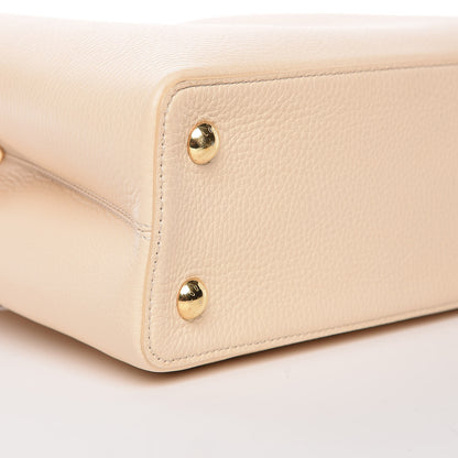 Louis Vuitton Taurillon Capucines PM Beige Black 9 of 10