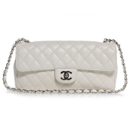 Chanel Caviar East West Flap White 1 of 7