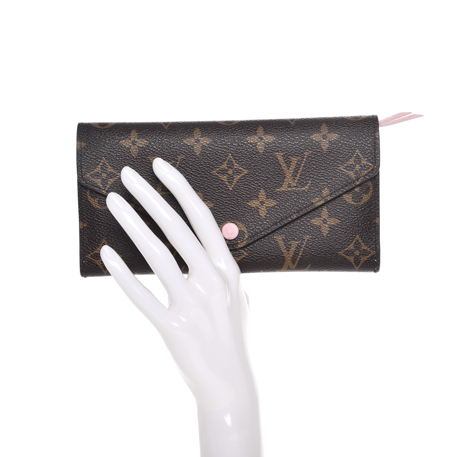 Louis Vuitton Monogram Josephine Wallet Rose Ballerine 2 of 12